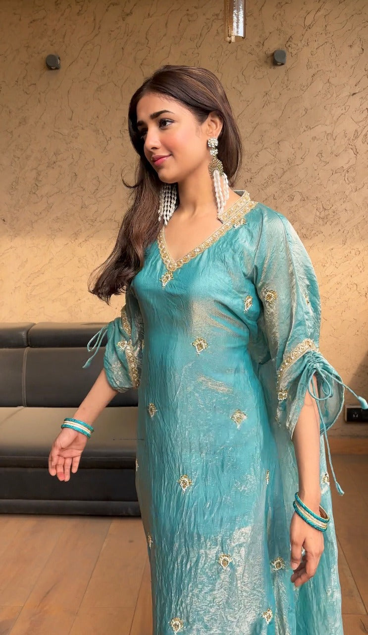 The Best Sky-blue Oversized Mastani Full Set