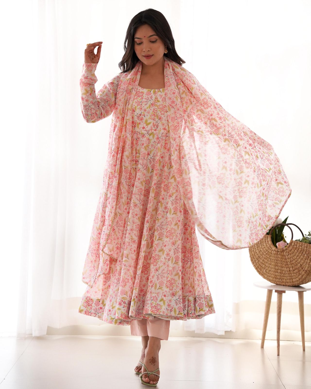 New Present Printed Anarkali Suit Set