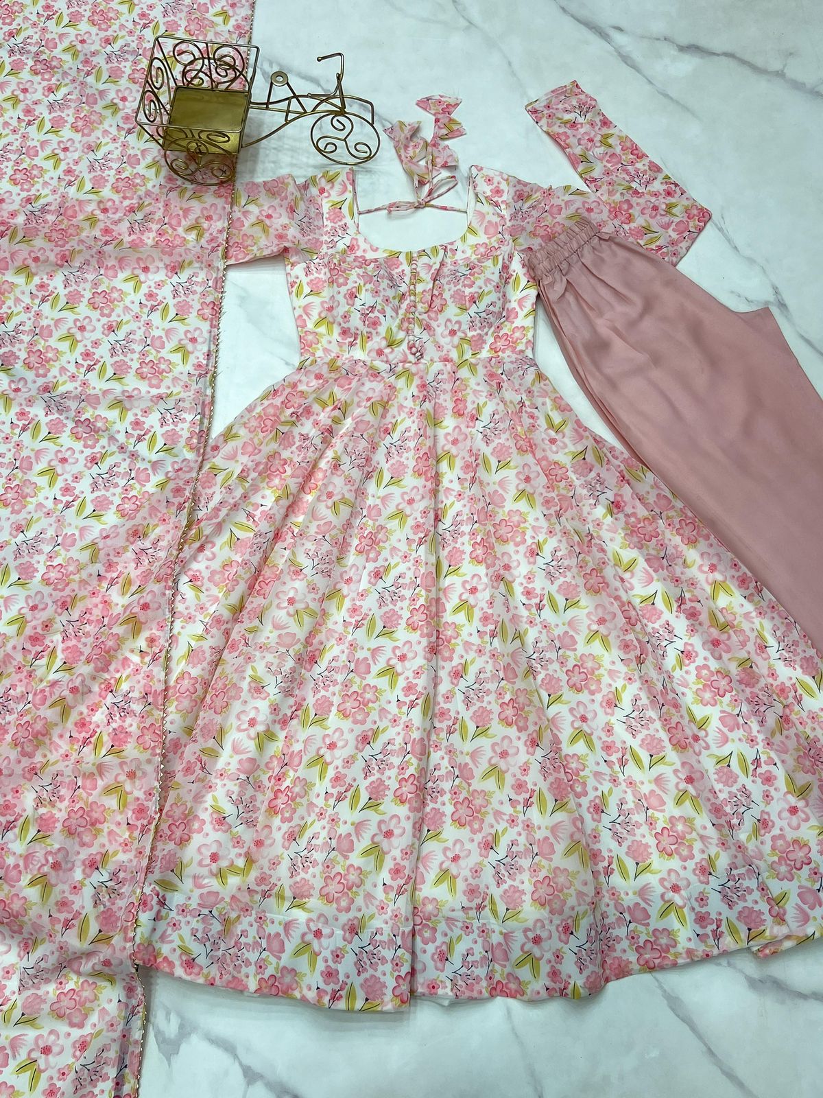 New Present Printed Anarkali Suit Set