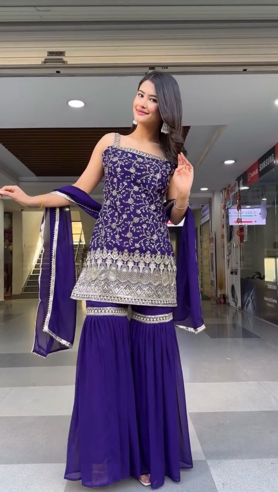 New Beautiful Wedding special sharara suit