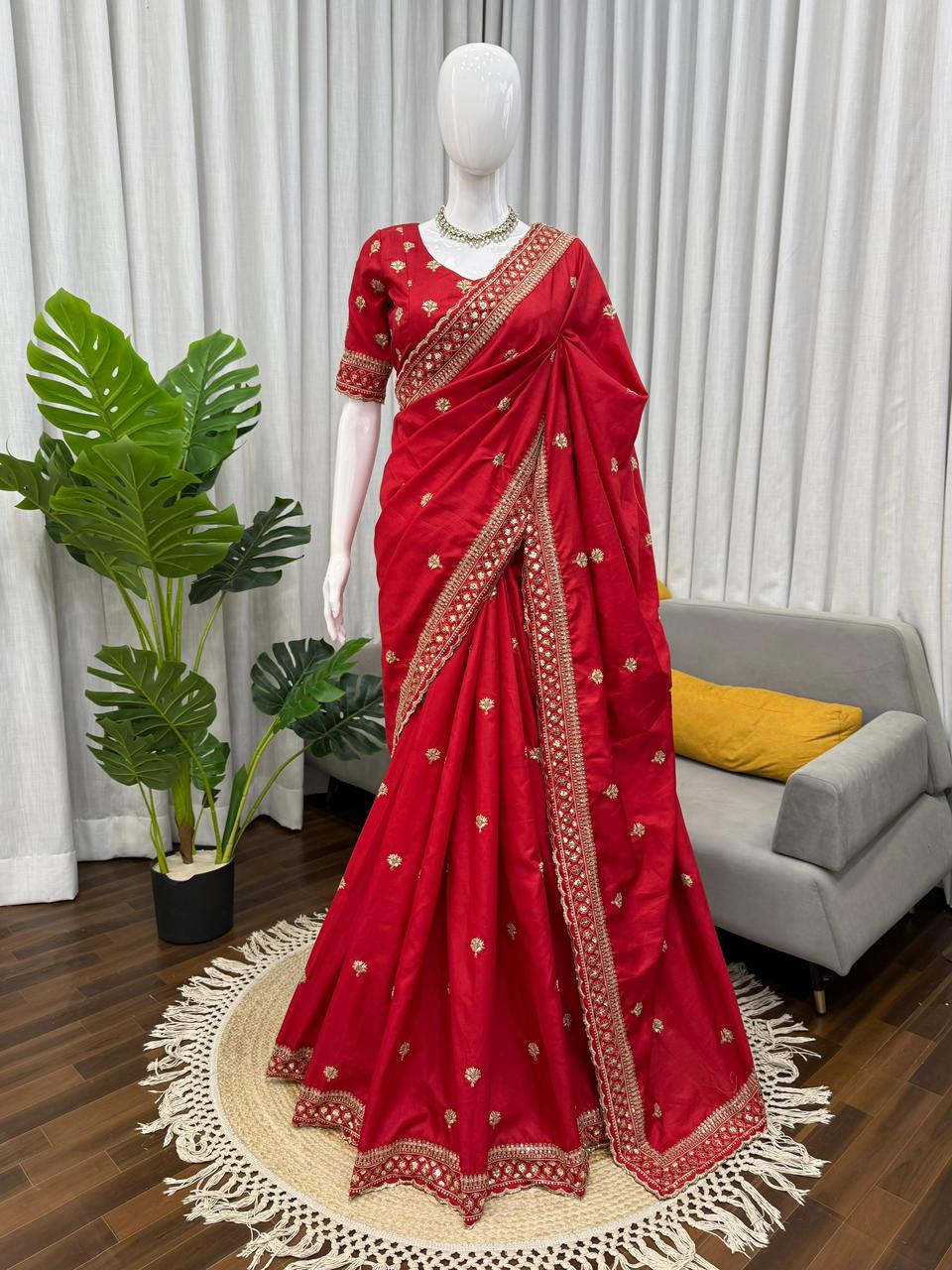 Elegant Bridal Look Wedding Saree