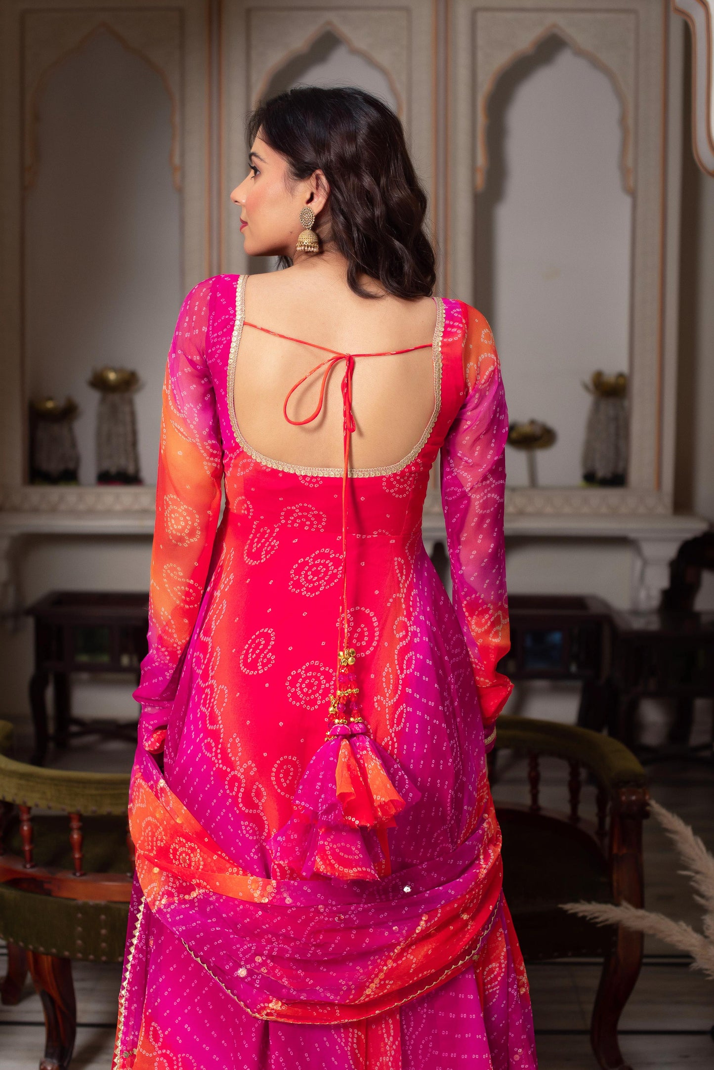 New Beautiful Pink Anarkali Suit