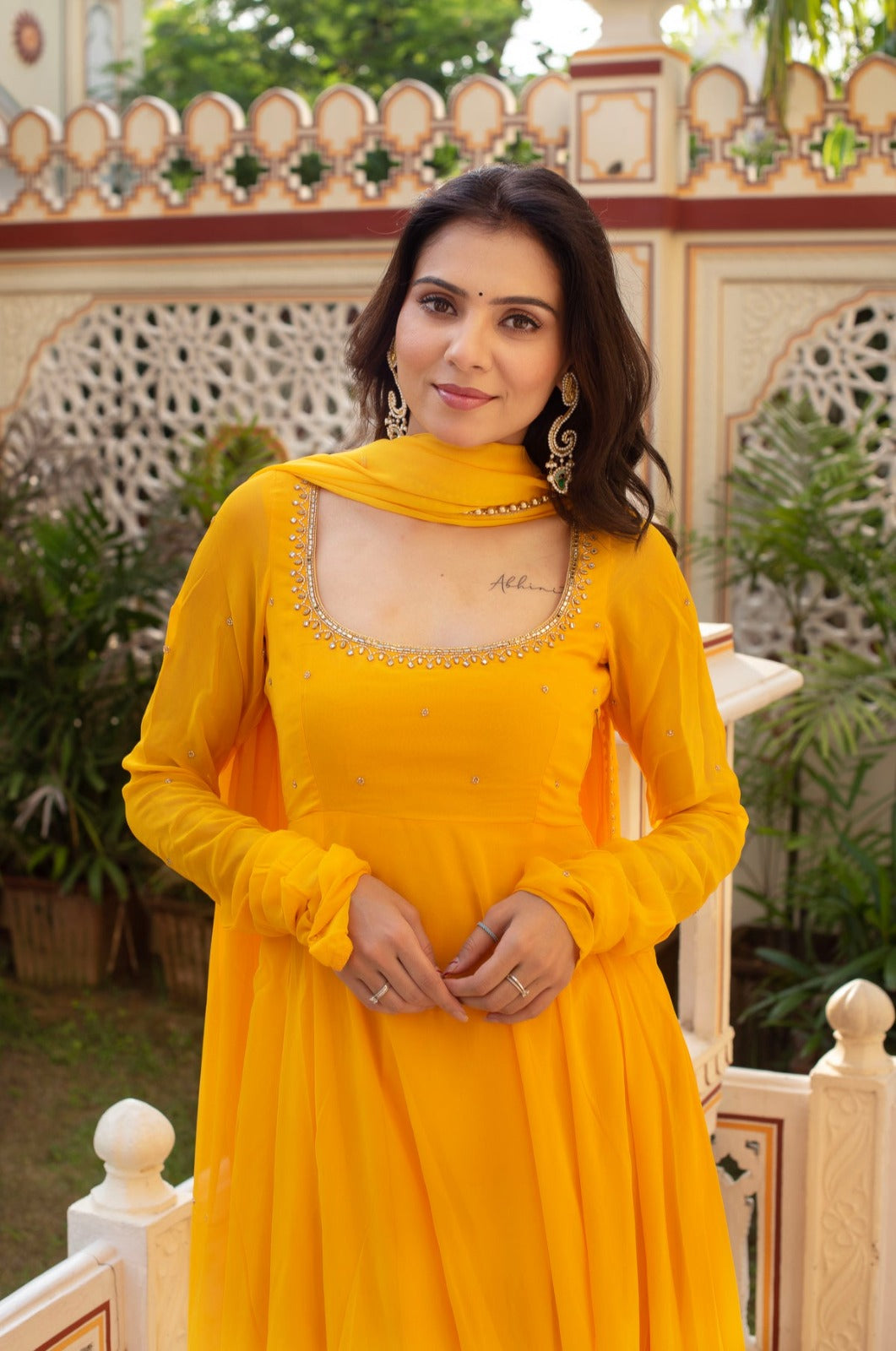 Most Trending Yellow Color Anarkali Suit
