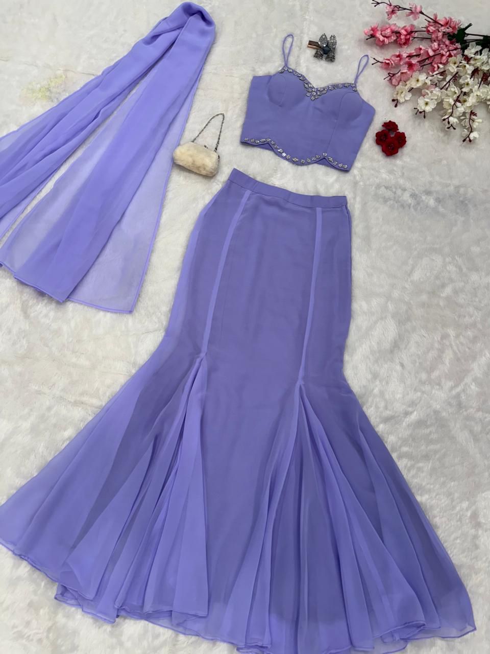 Rich Wedding Georgette Westerns Suit