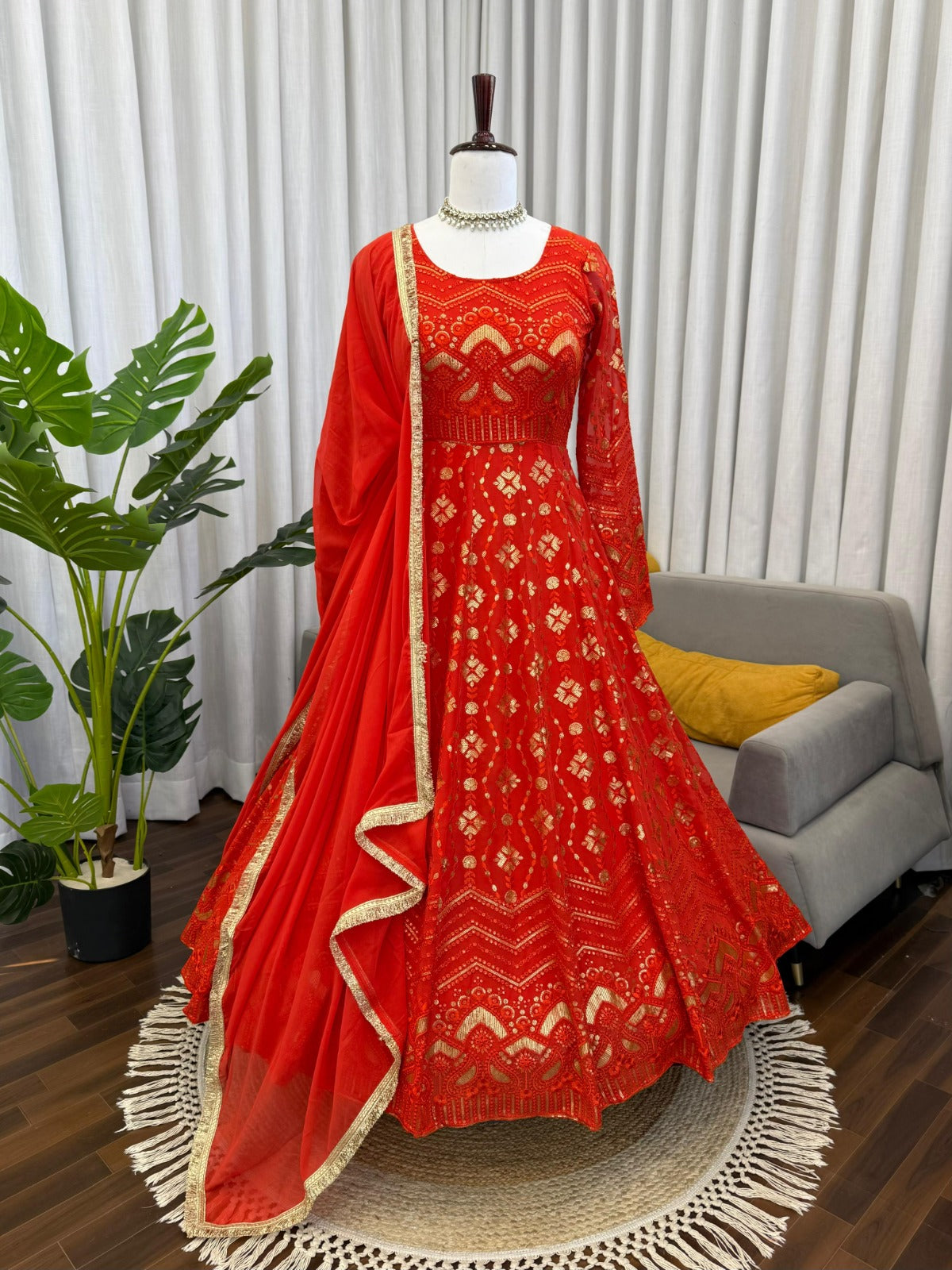 Modern Wedding Partywear Anarkali Suit