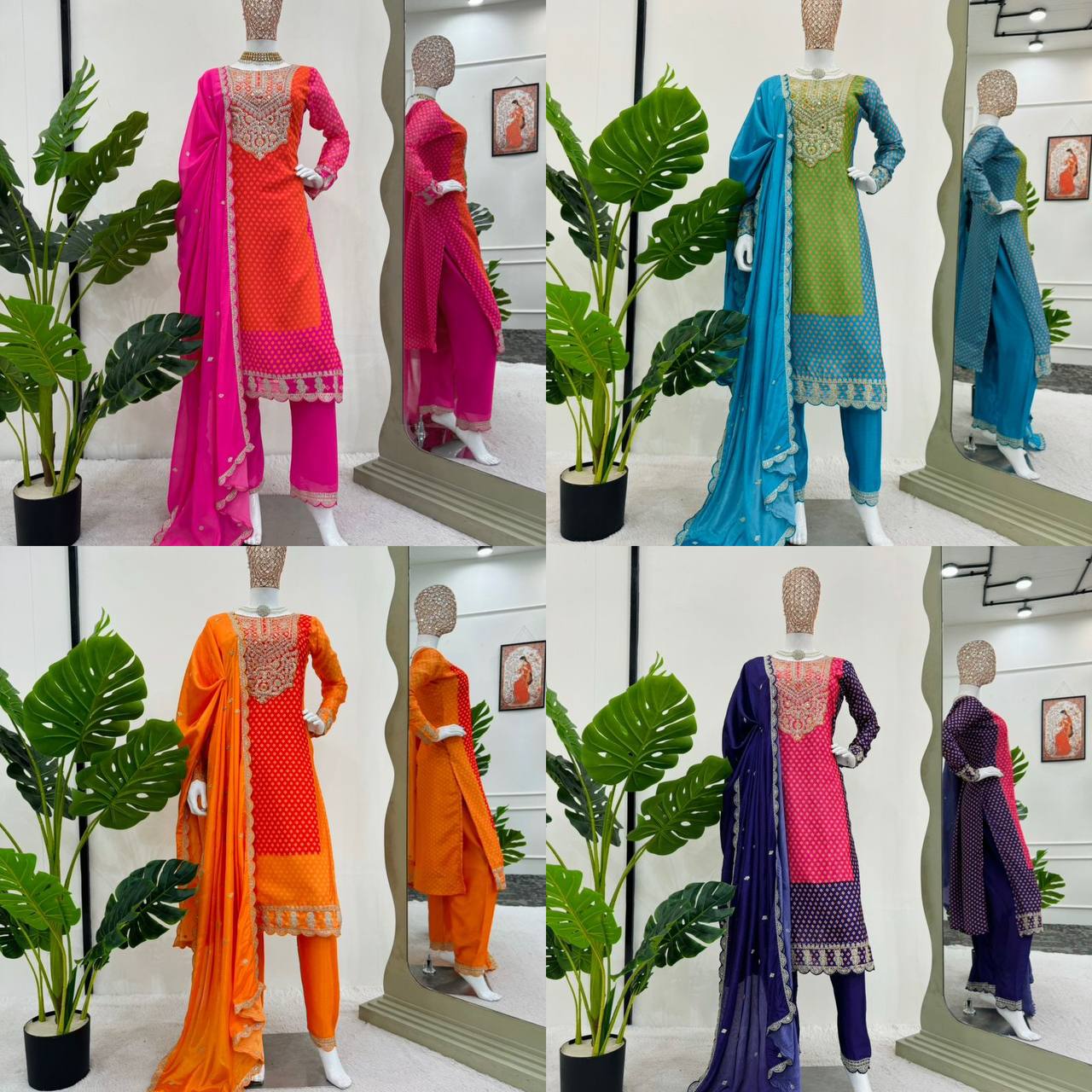 New Fastival Patiyala Style Suit set With Duppata