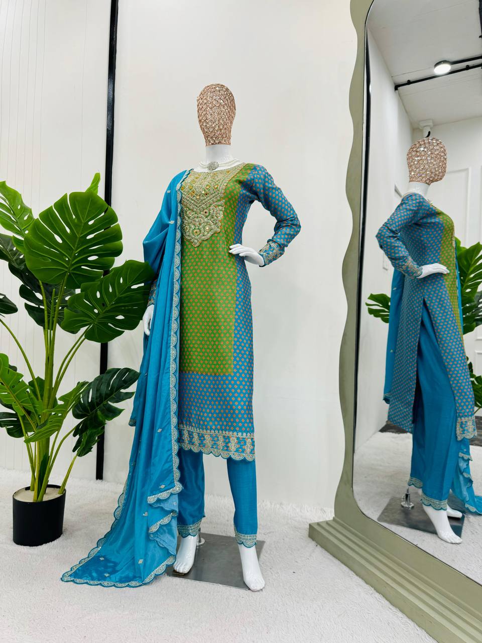 New Fastival Patiyala Style Suit set With Duppata