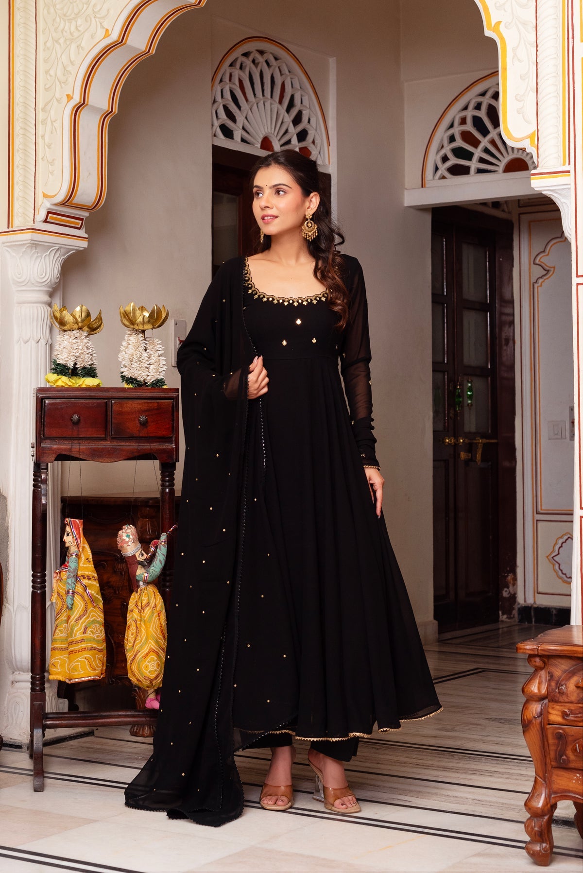 Most Trending Party Wear Embroidery Anarkali Suit