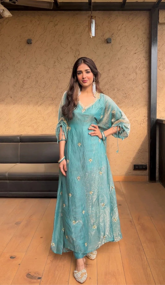 The Best Sky-blue Oversized Mastani Full Set