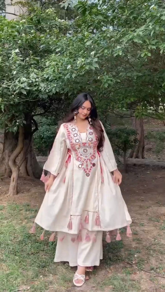 Most elegance Designer Traditionally White Color  Suit