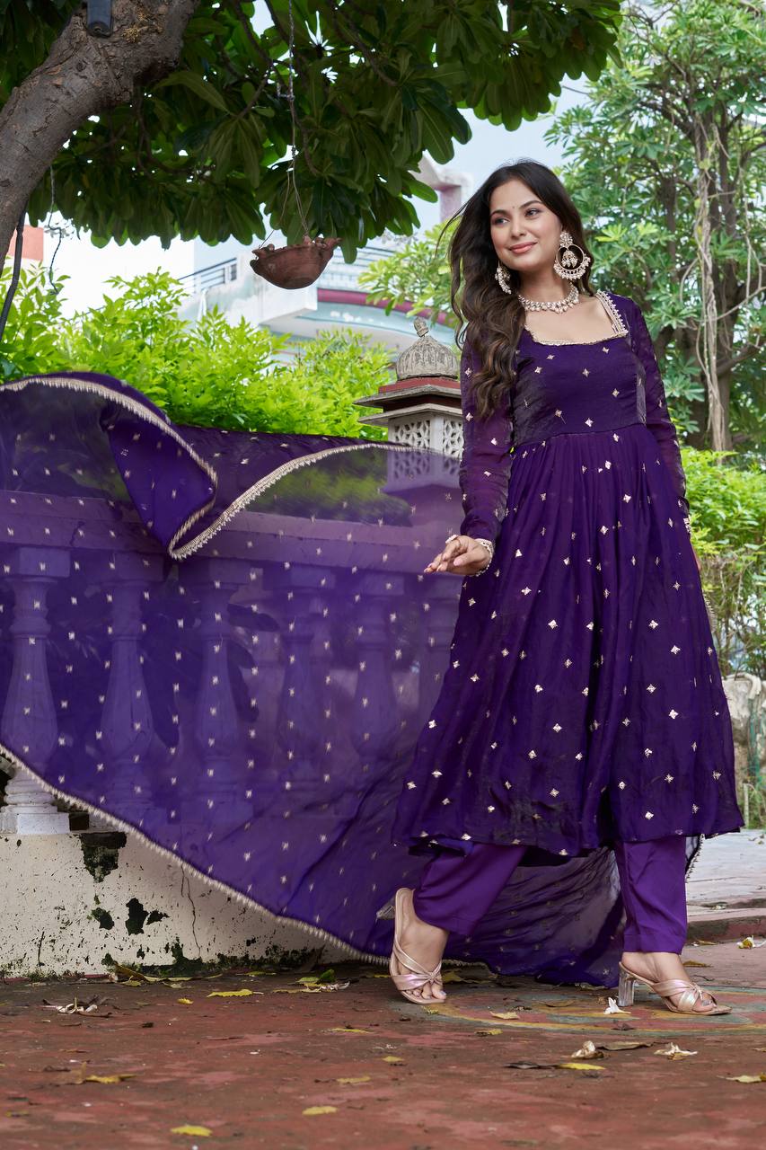 Modern Wedding Partywear Anarkali Suit