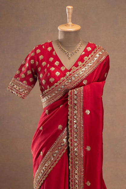 Elegant Bridal Look Wedding Saree