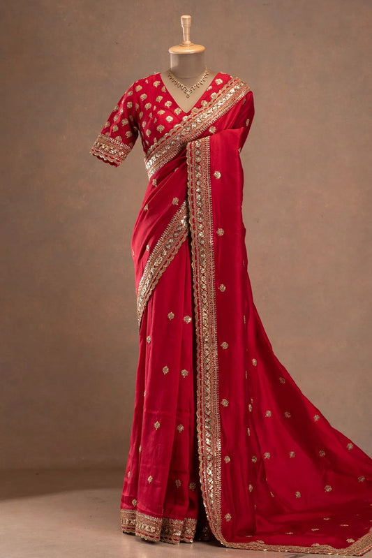 Elegant Bridal Look Wedding Saree