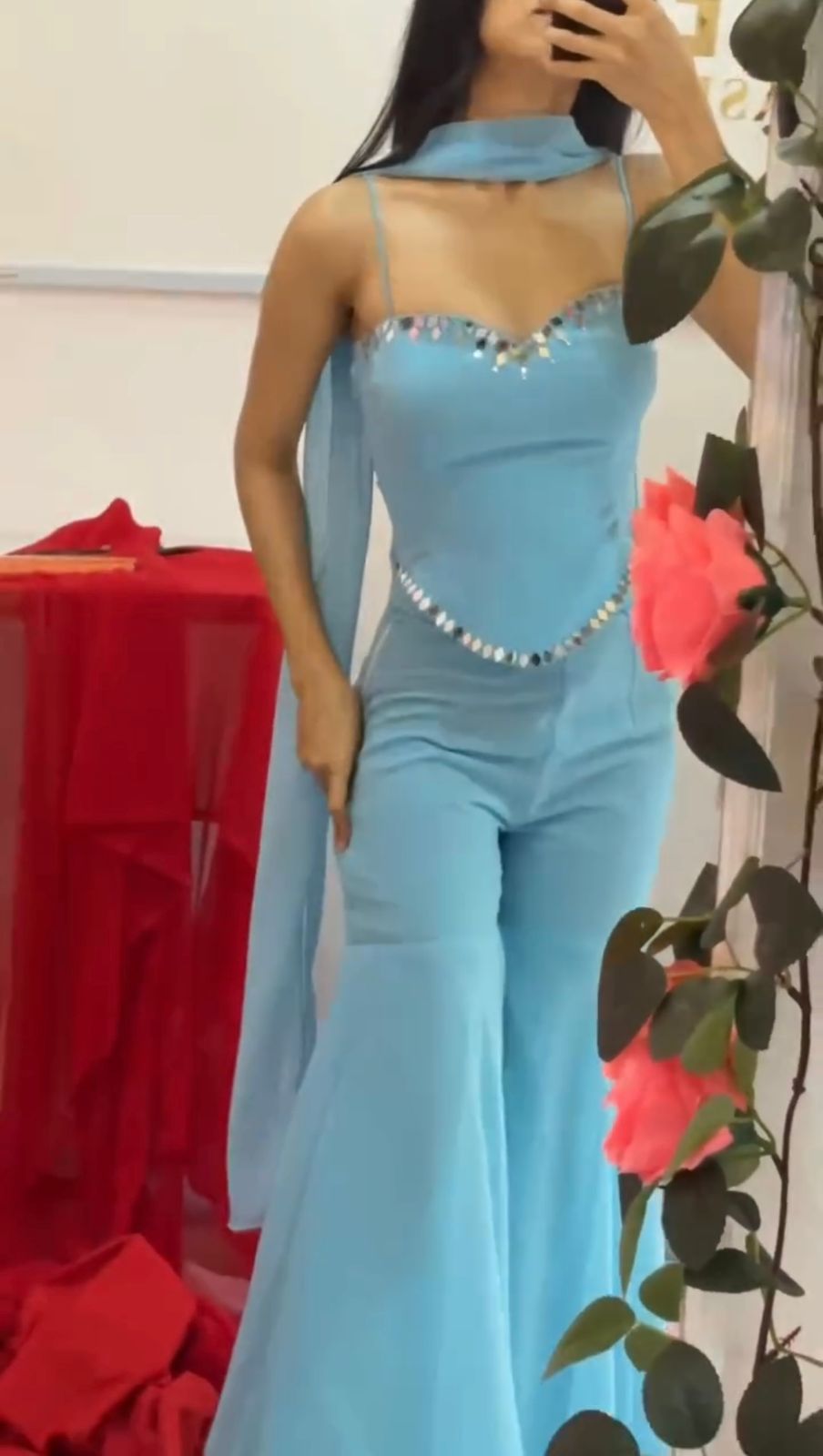 Modern Wedding Partywear Sky Color Suit