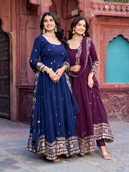 Wedding Special Heavy Georgette Gown Suit