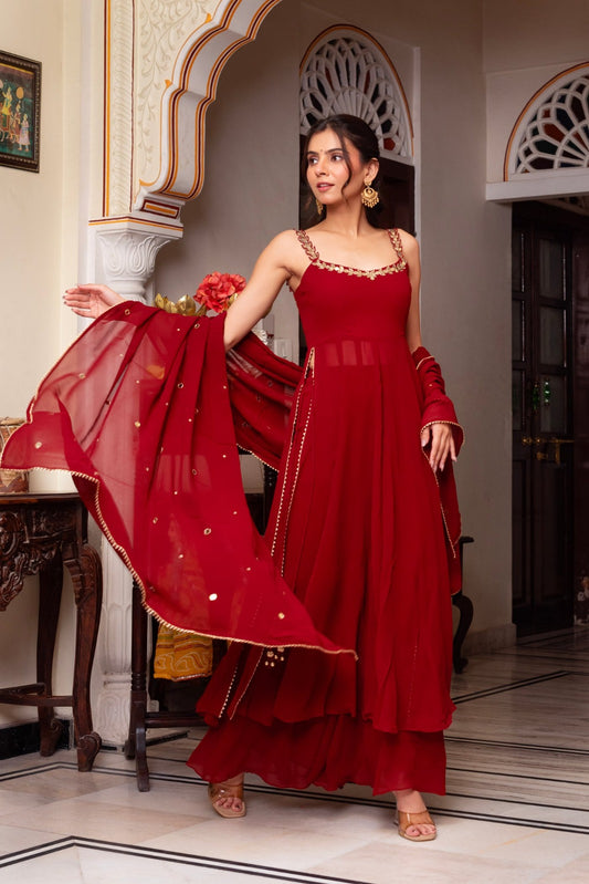 New Trending Top & Palazzo with Dupatta