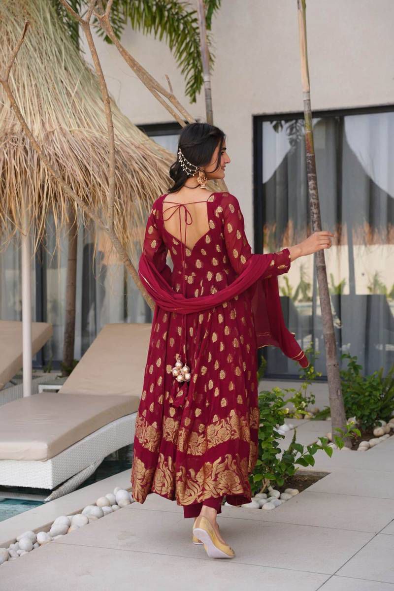 New Beautifully Fully faired Anarkali Gown