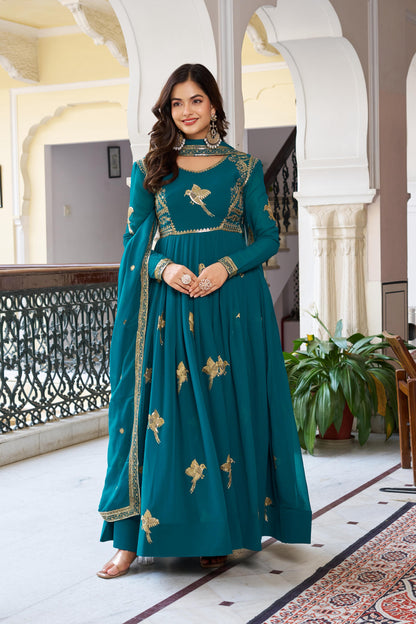 New Trending Best Georgette Gown Suit