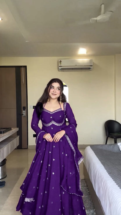 Wedding Special Heavy Gorgette Anarkali Gown