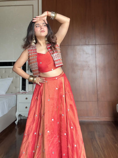 Wedding Special Lehenga Choli with Koti Suit