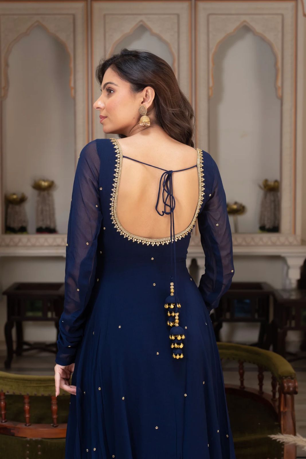 Most Trending Blue  color Anarkali Suit
