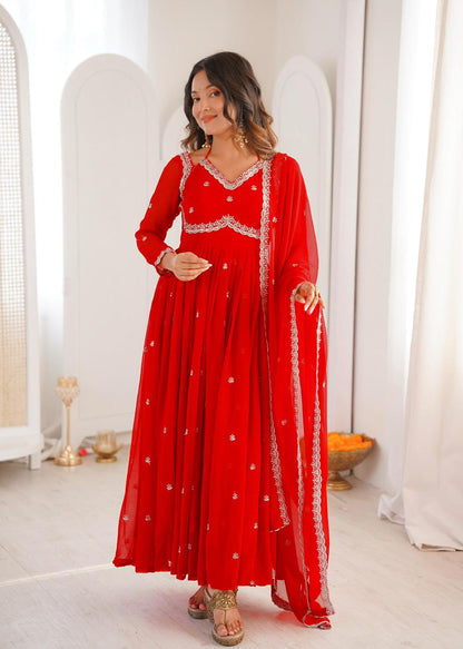 WEDDING SPECIAL ANARKALI GOWN WITH DUPATTA