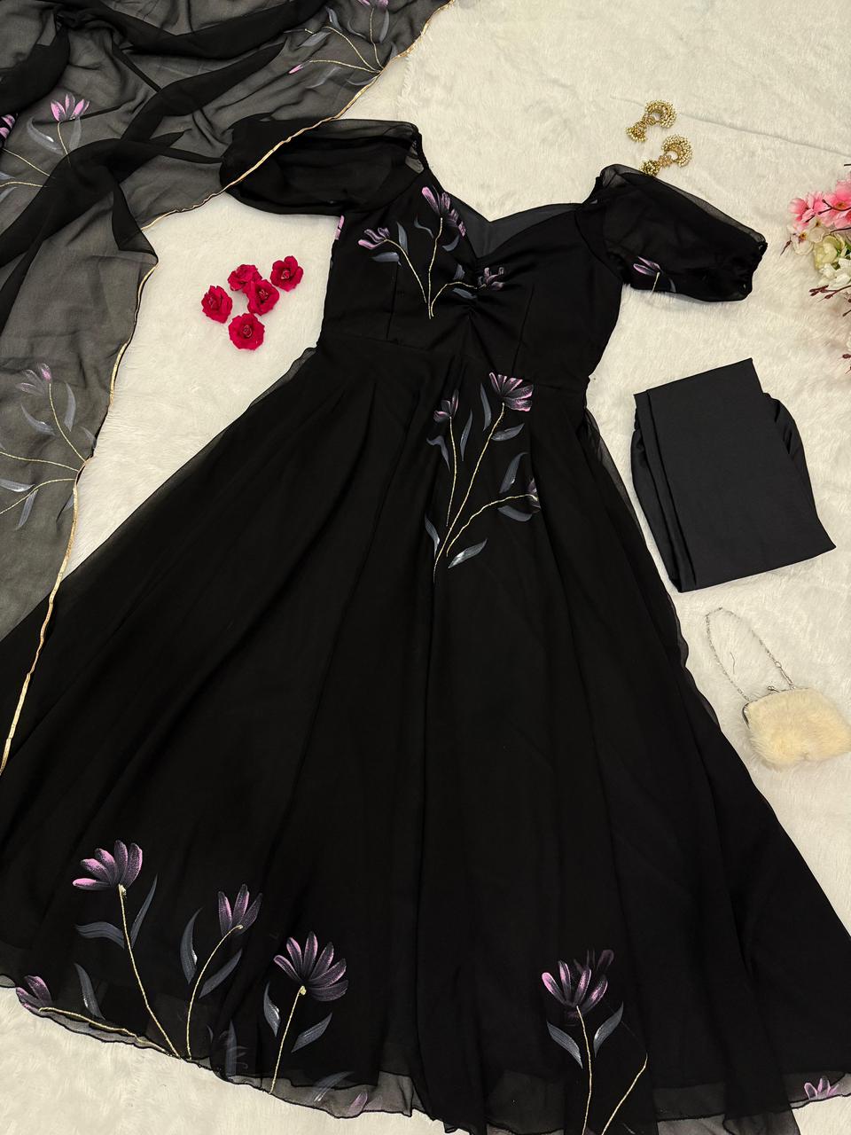 Beautiful New Wedding Multi Color Anarkali Sit