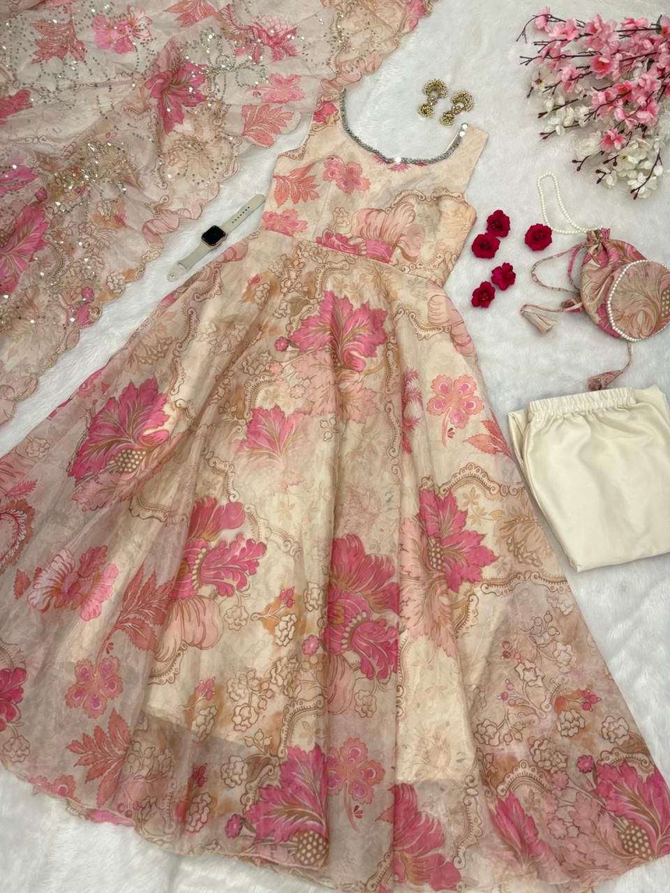 Modern Wedding Partywear Anarkali Suit