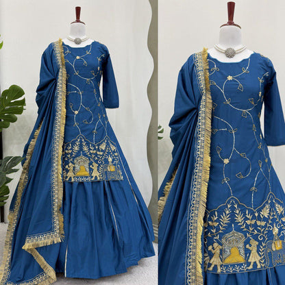 Rich Wedding Top & Lehengha Suit With Dupatta