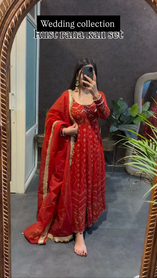 Modern Wedding Partywear Anarkali Suit