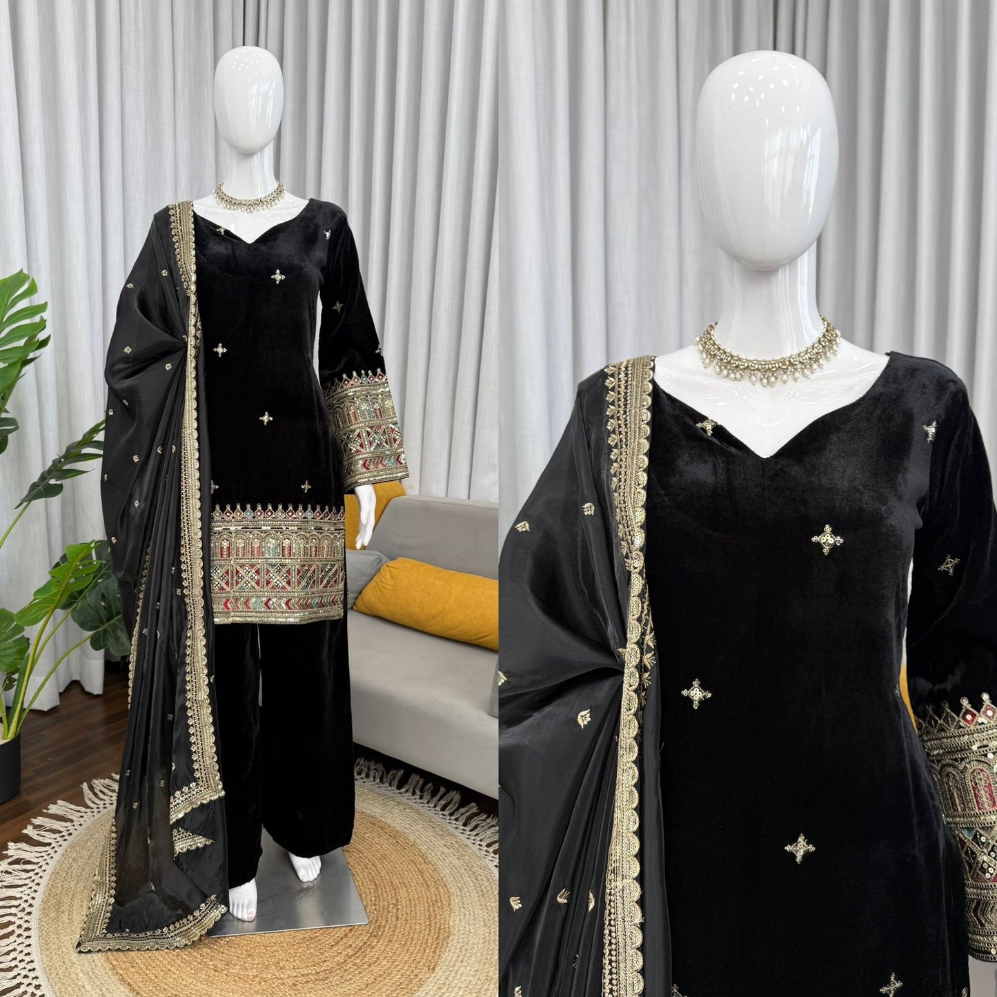 Premium Wedding Edition Designer Top & Plazoo Suit