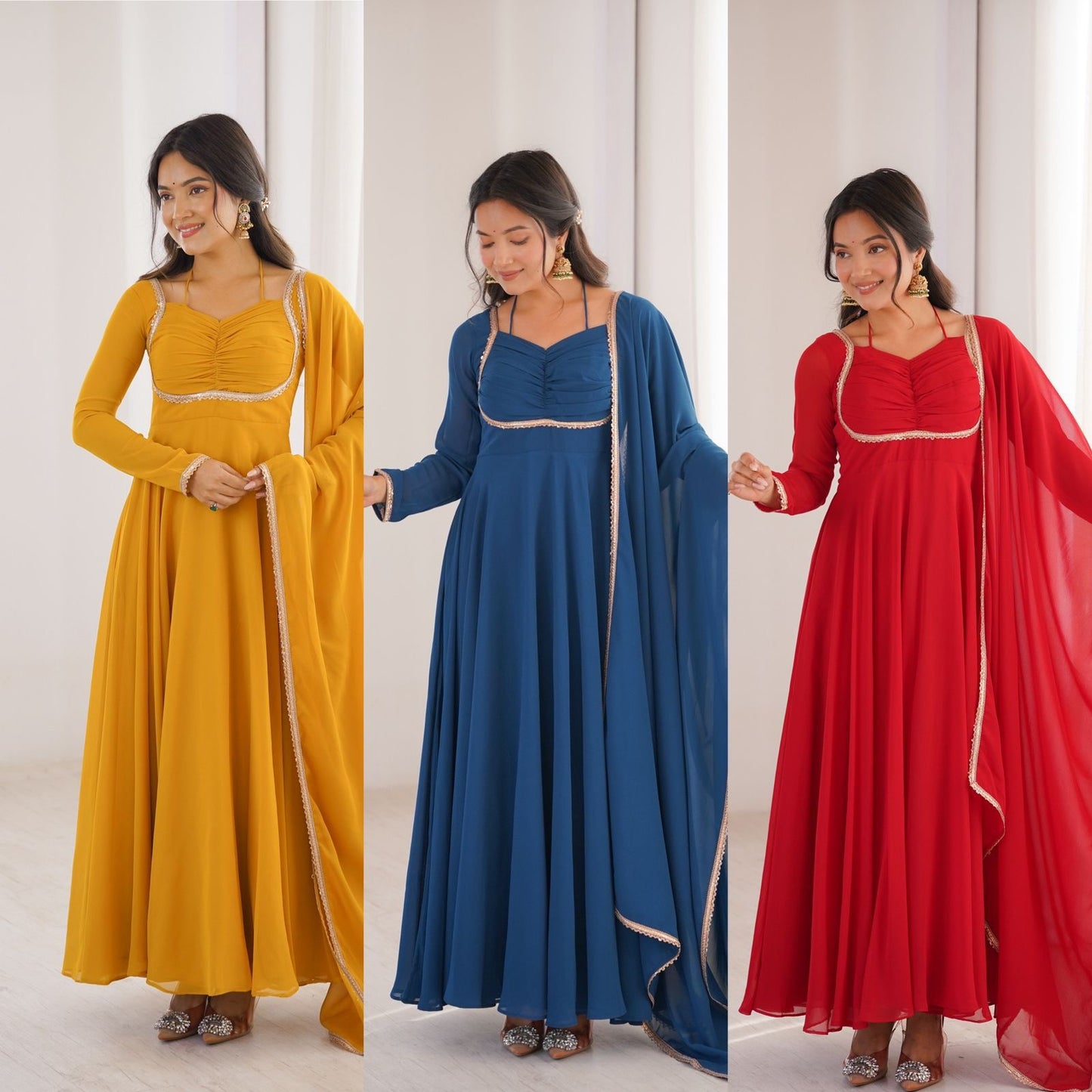 Stylish Wedding Celebration Anarkali Dresses