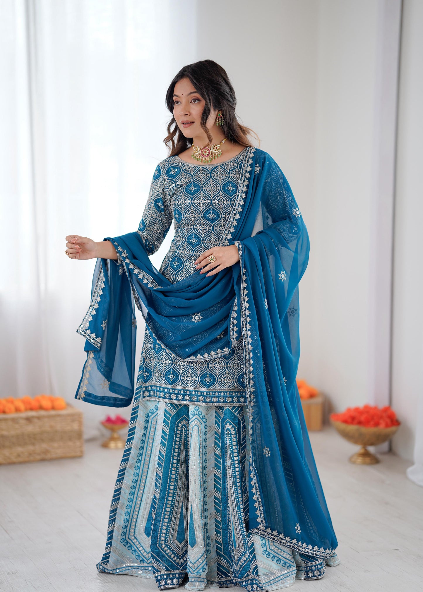 Designer Wedding Special Anarkali Lehenga With Top