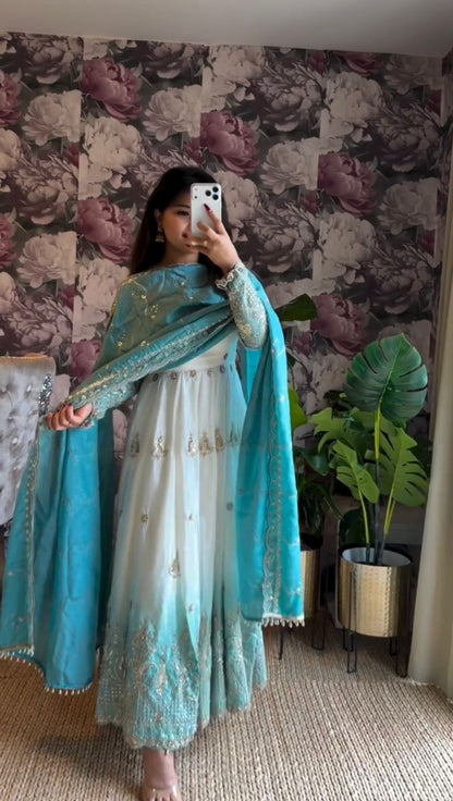 New Wedding Festive Wear Anarkali Gown Suit