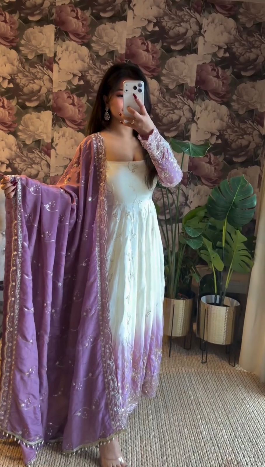 New Wedding Festive Wear Anarkali Gown Suit
