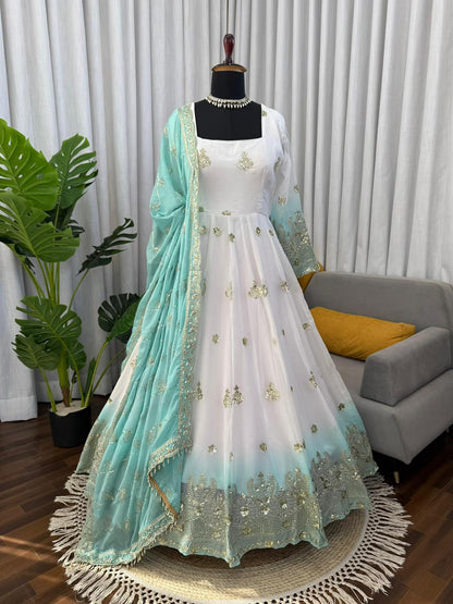 New Wedding Festive Wear Anarkali Gown Suit