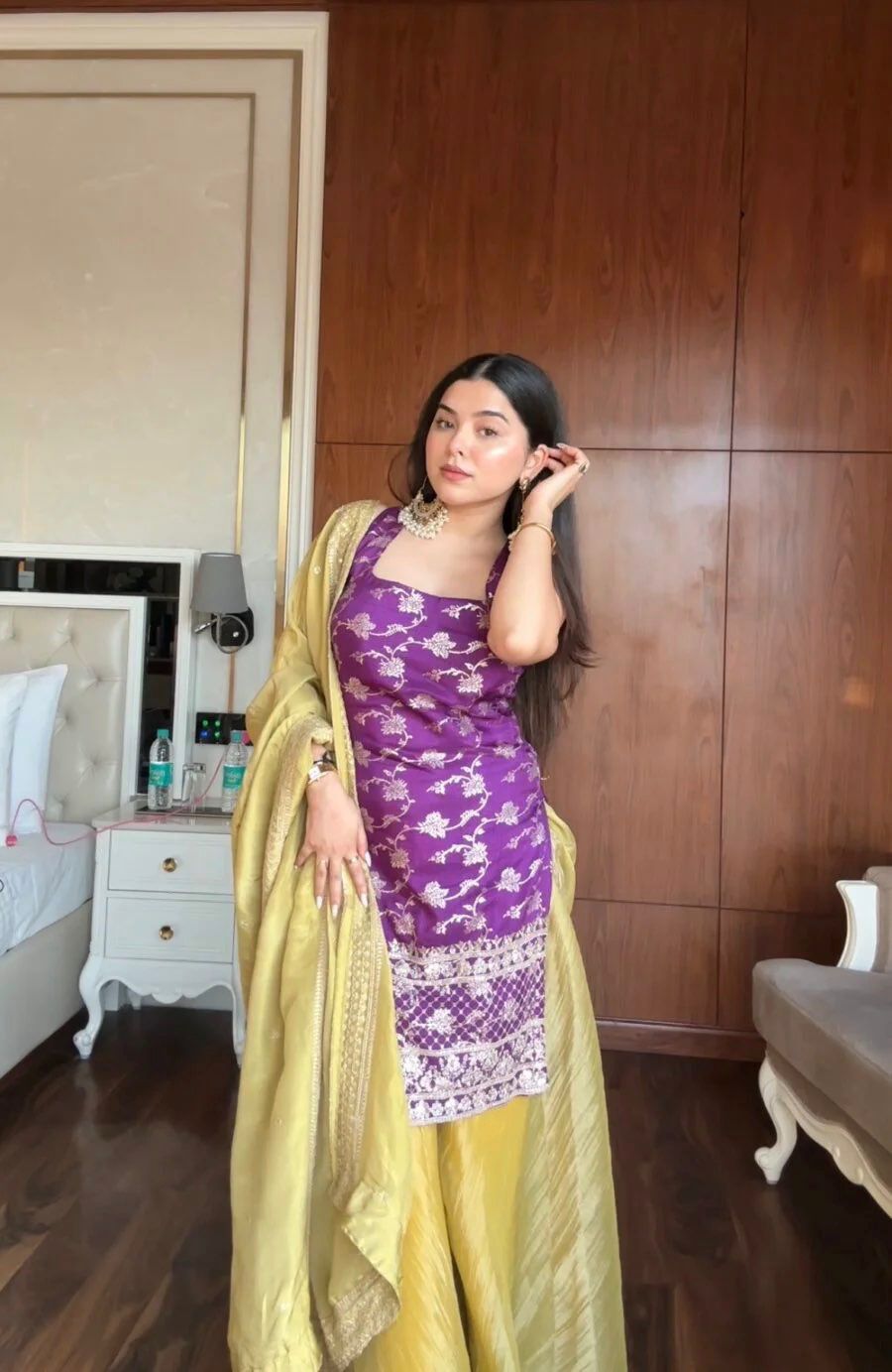 Trendy Wedding Special Heavy Top & Plazoo