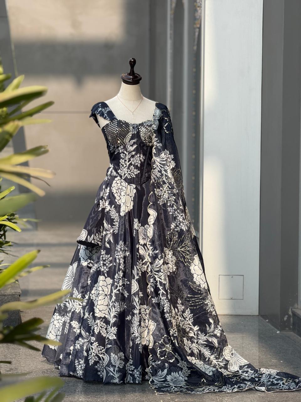 Premium Partywear Wedding Anarkali Lehengha