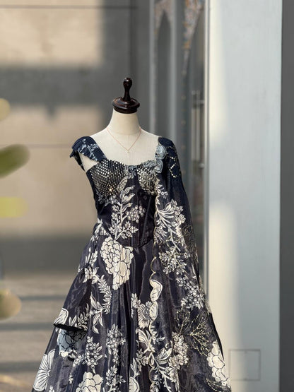 Premium Partywear Wedding Anarkali Lehengha