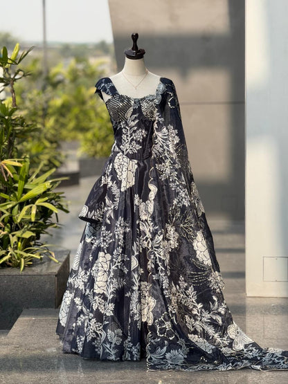 Premium Partywear Wedding Anarkali Lehengha