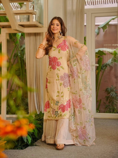 Most Beautiful  Top & Sharara Suit