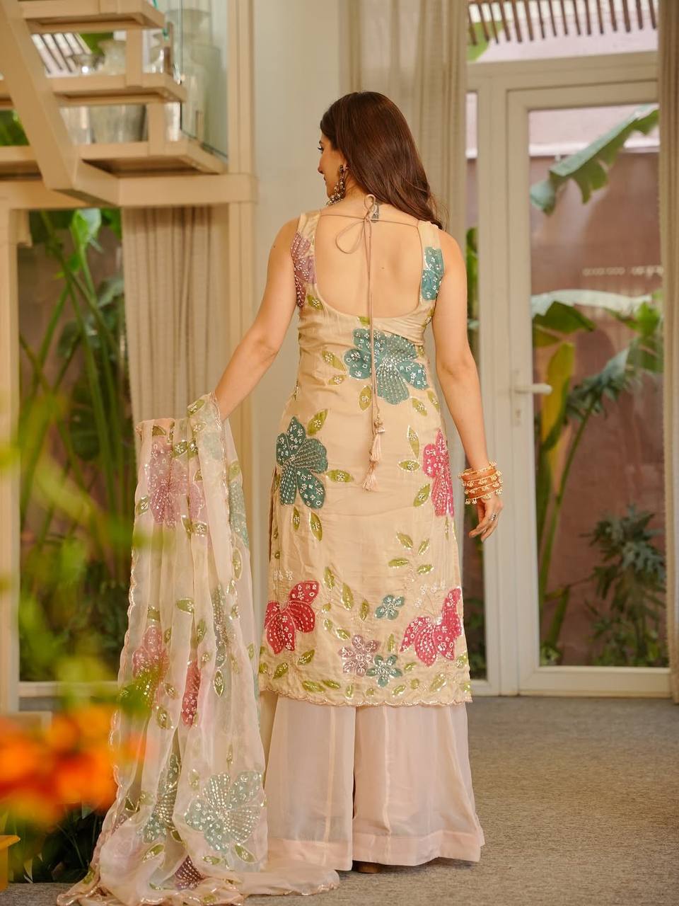 Most Beautiful  Top & Sharara Suit