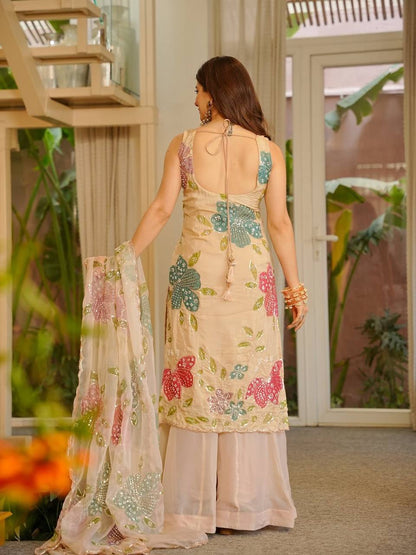 Most Beautiful  Top & Sharara Suit