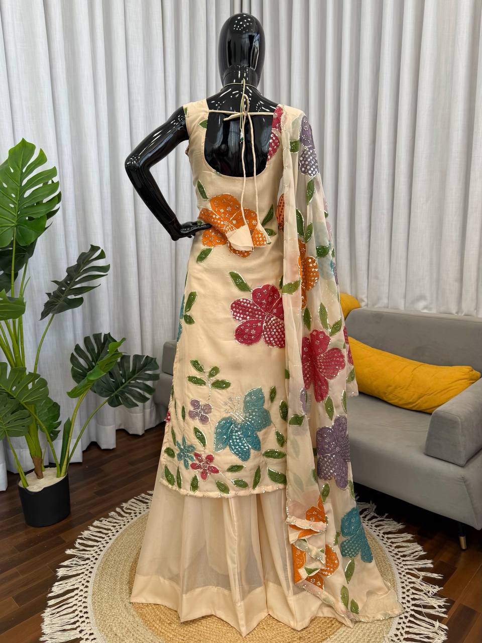 Most Beautiful  Top & Sharara Suit