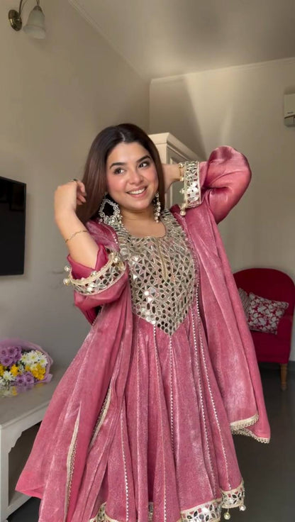 Royal Celebration Anarkali Suit Series in Pink