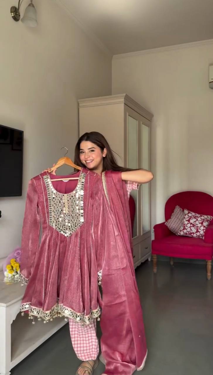 Royal Celebration Anarkali Suit Series in Pink