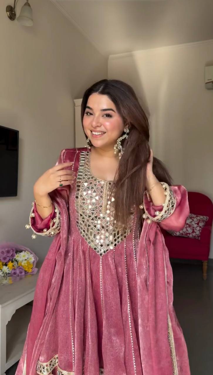 Royal Celebration Anarkali Suit Series in Pink