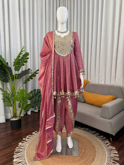 Royal Celebration Anarkali Suit Series in Pink